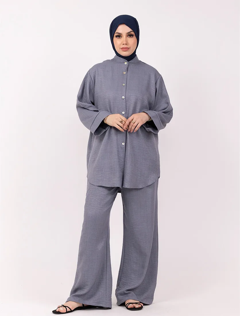 Denim Linen Feel Co Ord